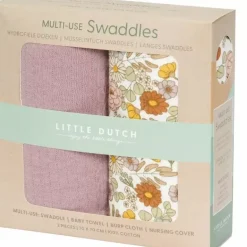Little Dutch Hydrofiele Doeken Vintage Little Flowers/Mauve