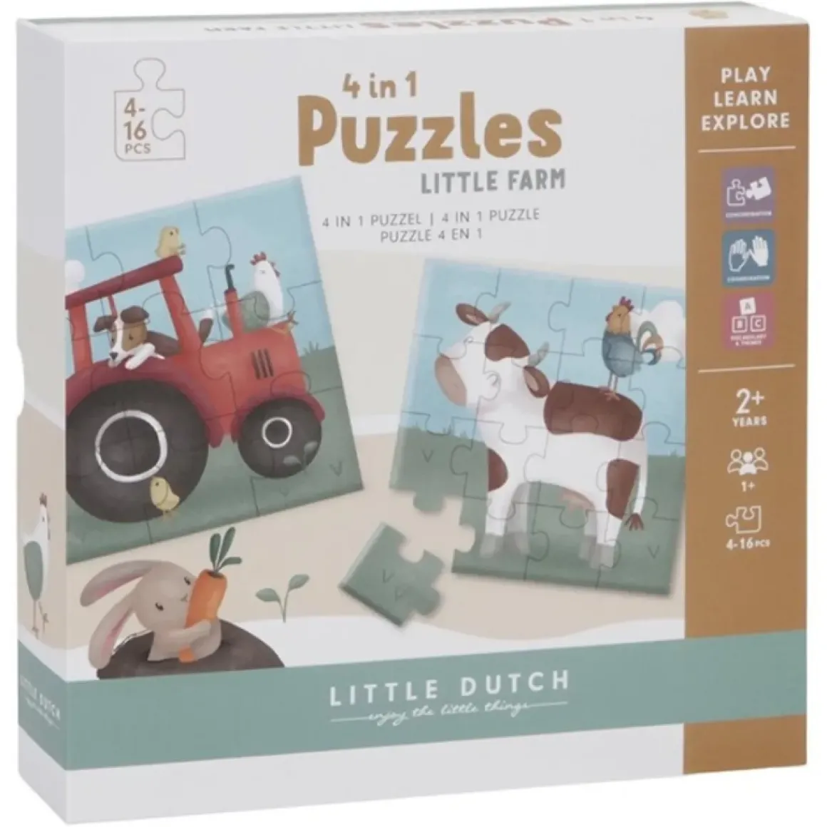Little Dutch 4 In 1 Puzzel Little Farm