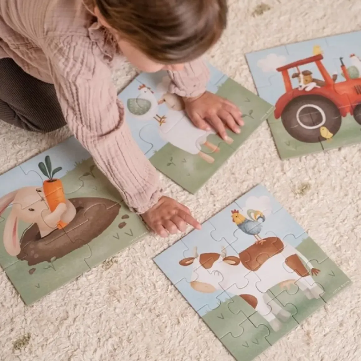Little Dutch 4 In 1 Puzzel Little Farm