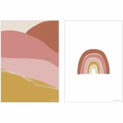 Little Dutch Poster A3 Horizon Pink