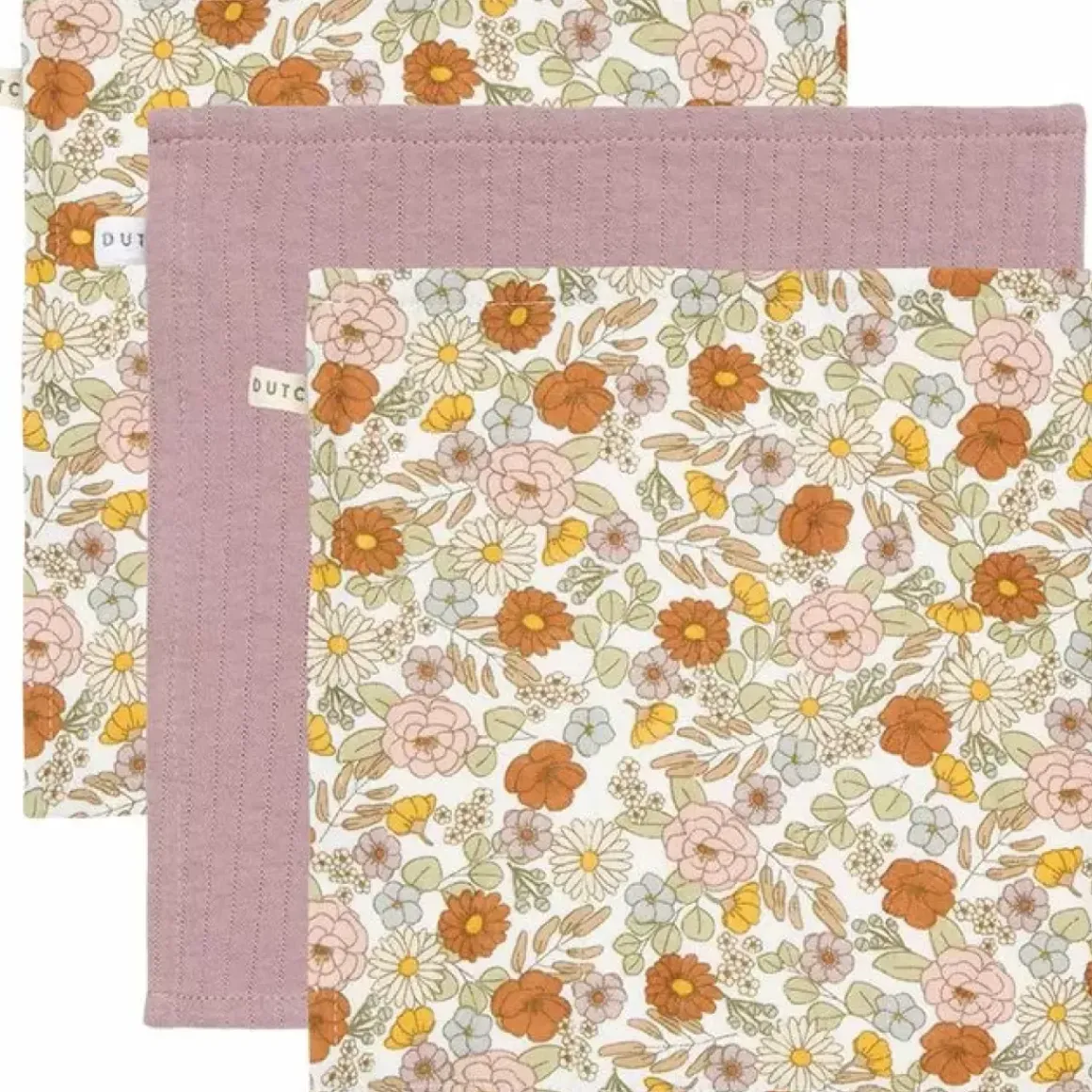 Little Dutch Spuugdoekjes Vintage Little Flowers/Mauve