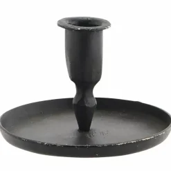 Madam Stoltz Kandelaar Iron Black Enkel