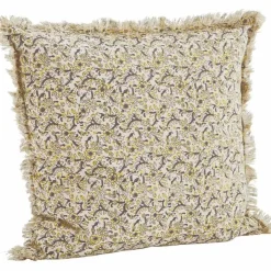 Madam Stoltz Kussenhoes Fringes Sand