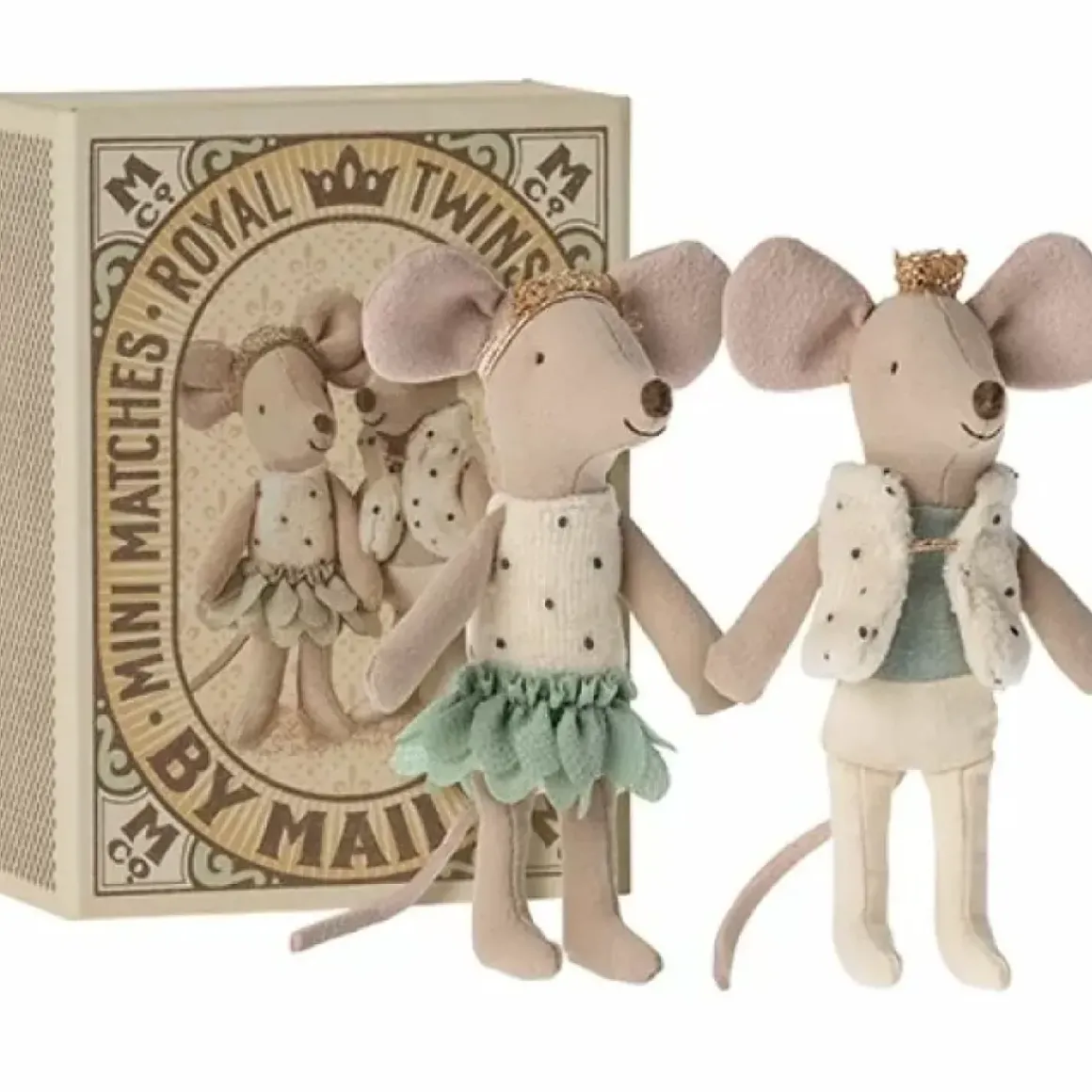 Maileg Royal Tweeling Muizen In Box (Kleine Zus En Broer)