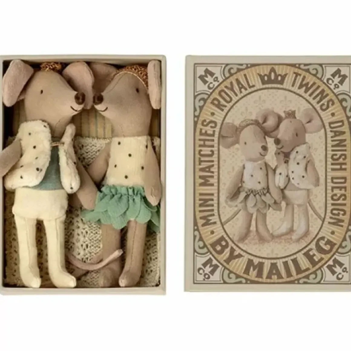 Maileg Royal Tweeling Muizen In Box (Kleine Zus En Broer)