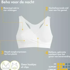 Medela Zwangerschaps- & Voedingsbeha Nacht Wit