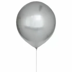 Mega Chroom Ballon Zilver (60Cm) House Of Gia