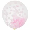 Mega Confetti Ballon Roze 60Cm House Of Gia