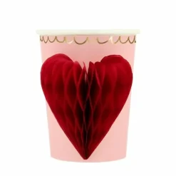 Meri Meri Bekertjes Met Honeycomb Hart (8St) - Drunk In Love