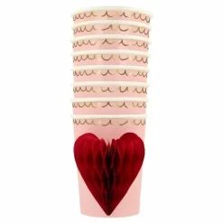 Meri Meri Bekertjes Met Honeycomb Hart (8St) - Drunk In Love