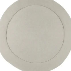 Meyco Boxkleed Rond Knit Basic Teddy Sand Melange 95Cm - Zachte En Stijlvolle Boxkleed Voor De Babykamer!