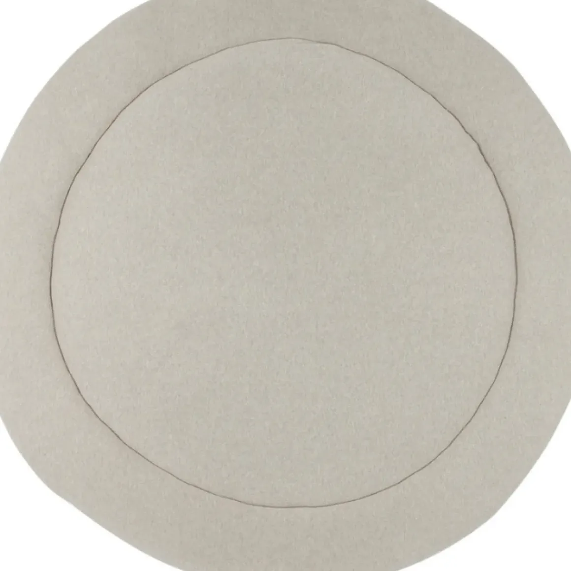 Meyco Boxkleed Rond Knit Basic Teddy Sand Melange 95Cm - Zachte En Stijlvolle Boxkleed Voor De Babykamer!