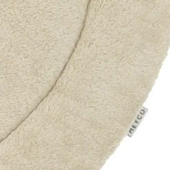 Meyco Boxkleed Rond Knit Basic Teddy Sand Melange 95Cm - Zachte En Stijlvolle Boxkleed Voor De Babykamer!