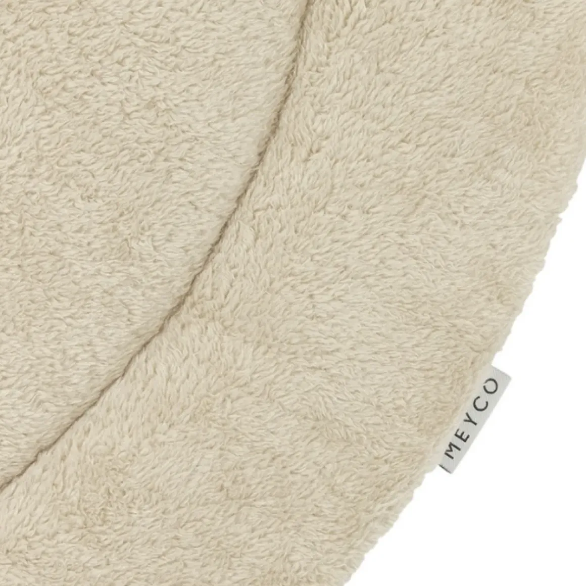 Meyco Boxkleed Rond Knit Basic Teddy Sand Melange 95Cm - Zachte En Stijlvolle Boxkleed Voor De Babykamer!