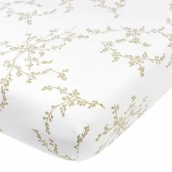 Meyco Hoeslaken Ledikant Jersey Branches Sand