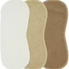 Meyco Lange Spuugdoeken Off White/Sand/Toffee (3St)