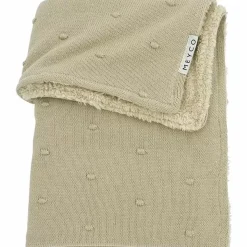 Meyco Ledikantdeken Mini Knots Fleece Sand