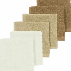 Meyco Monddoekjes Basic Off White/Sand/Toffee (6St)