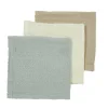 Meyco Monddoekjes Uni Offwhite/Light Grey/Sand 30X30Cm