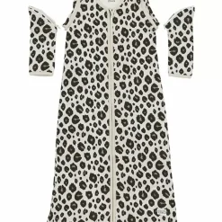 Meyco Slaapzak Afritsbare Mouwen Leopard Sand Melange