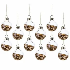 Mini Kerstballen Sterren Goud (12St) Sass & Belle