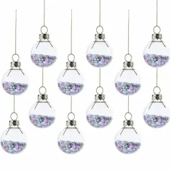 Mini Kerstballen Sterren Pastel (12St) Sass & Belle
