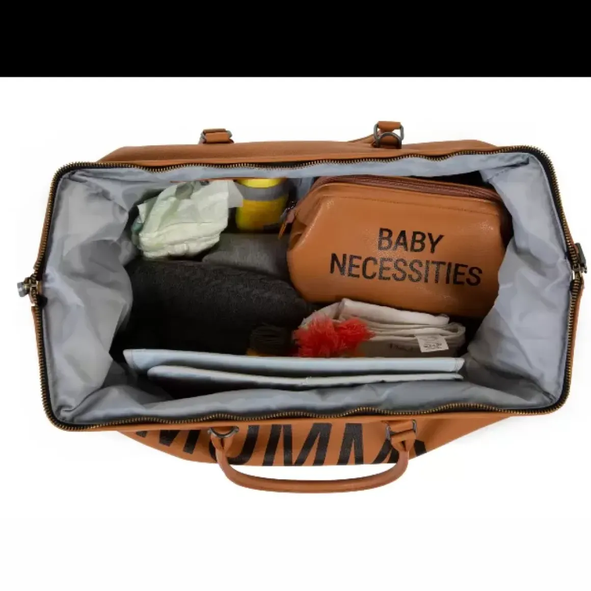 Mommy Bag Bruin Leatherlook Childhome