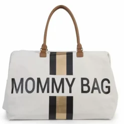 Mommy Bag Groot Canvas Zwart-Goud Childhome