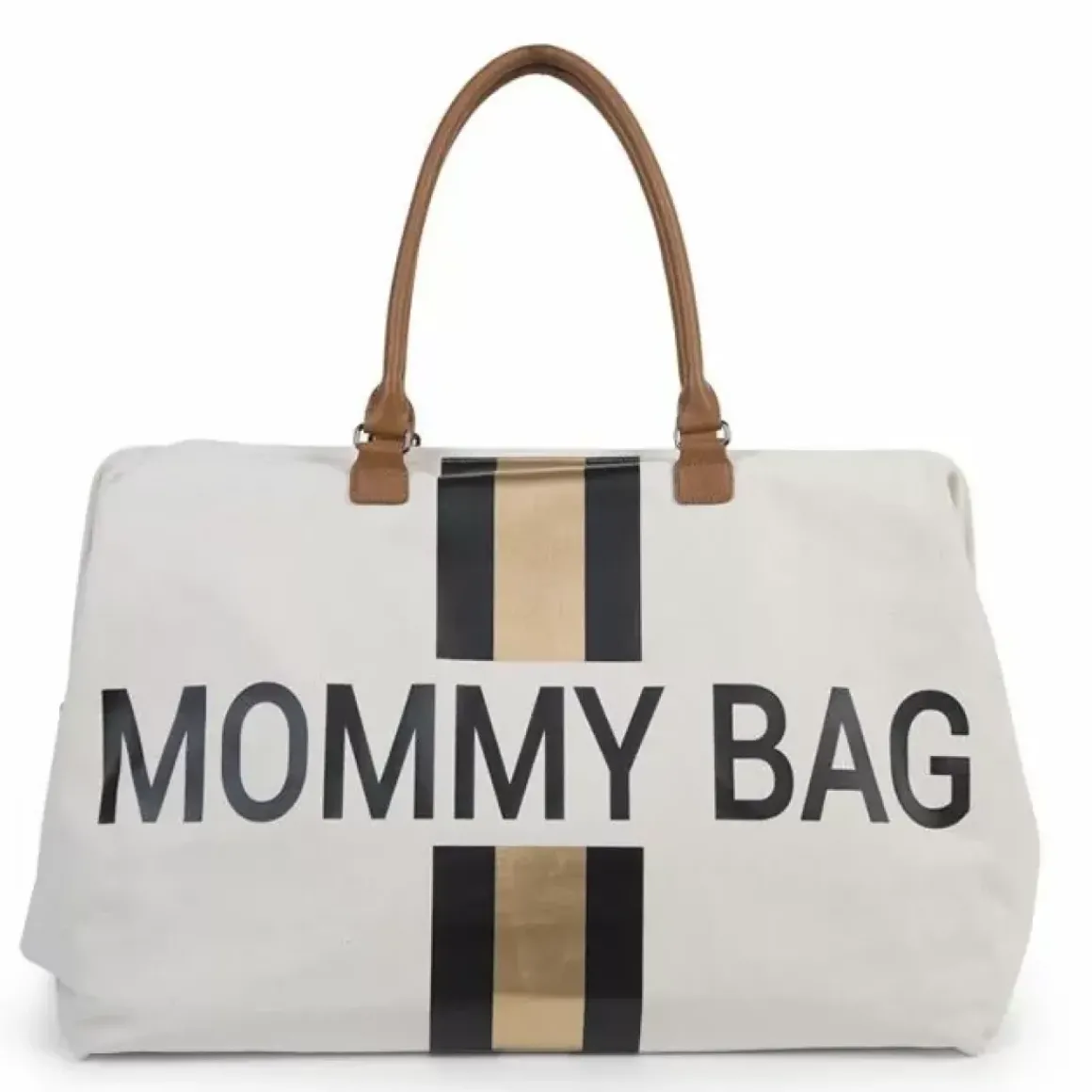 Mommy Bag Groot Canvas Zwart-Goud Childhome