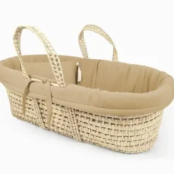 Mosesmand Met Matras En Bekleding Peanut Mrs. Ertha
