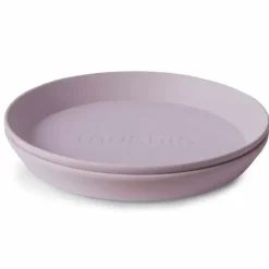 Mushie Borden Rond Soft Lilac (2St)
