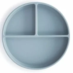 Mushie Siliconen Bord Powder Blue