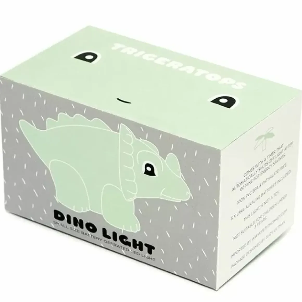 Nachtlampje Dino Triceratops Mint Petit Monkey