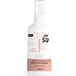 Naif Minerale Zonnebrandspray Spf50 Baby & Kids 100Ml