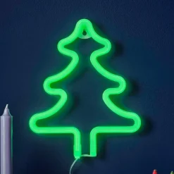 Neonlamp Kerstboom Merry And Bright Ginger Ray