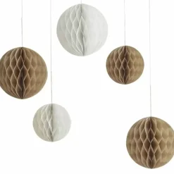 Neutrale Honeycomb Decoratie Ginger Ray | Stijlvol & Herbruikbaar