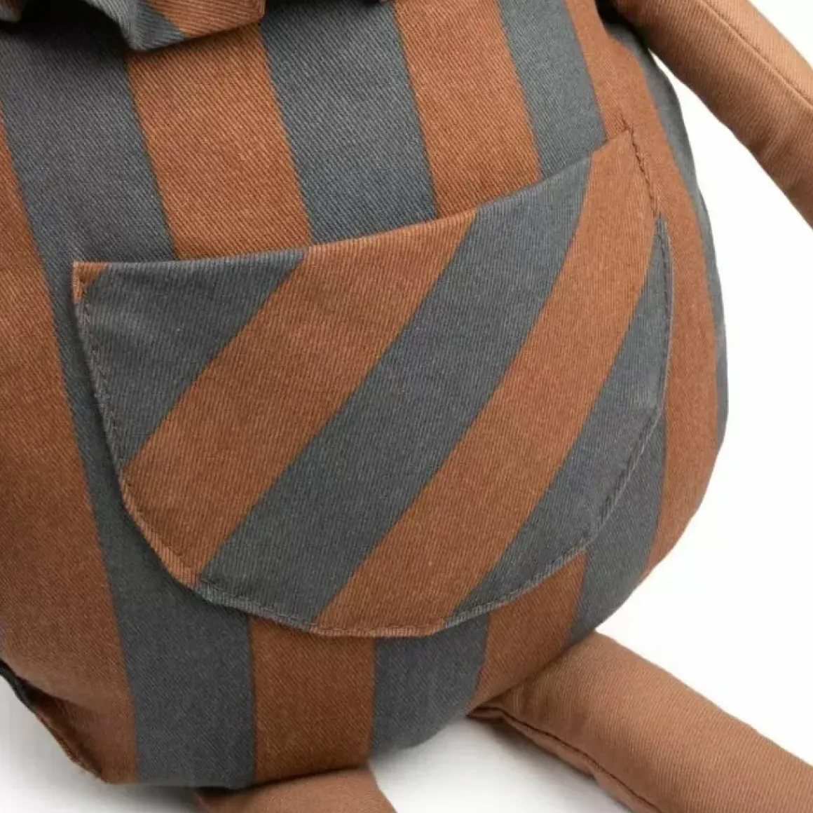 Nobodinoz Knufffel Beer Majestic Blue Brown Stripes