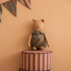 Nobodinoz Knufffel Beer Majestic Blue Brown Stripes