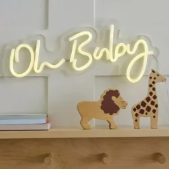 Oh Baby Neonlamp Van Ginger Ray - Feestelijk & Sfeervol