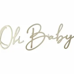 Oh Baby Taarttopper | Ginger Ray - Goud & Stijlvol
