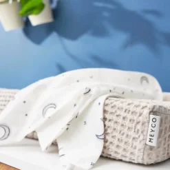 Ontdek De Luxueuze Meyco Hydrofiele Doeken Moon Indigo - Perfect Voor Jouw Baby!
