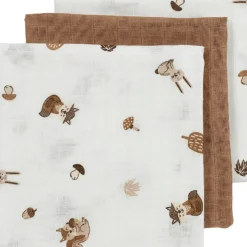 Ontdek Meyco'S Hydrofiele Doeken Forest Animals In Toffee - 3 Stuks!