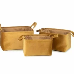 Opbergmandjes Billie Goud (3St) Kidsdepot