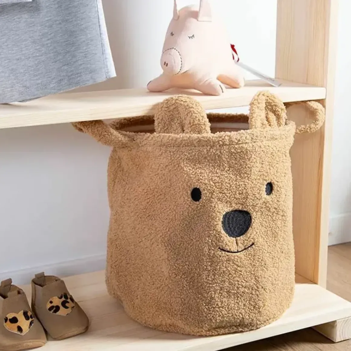Opbergmand Teddy Beige (Medium) Childhome