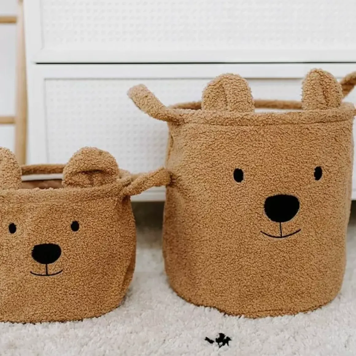 Opbergmand Teddy Beige (Medium) Childhome
