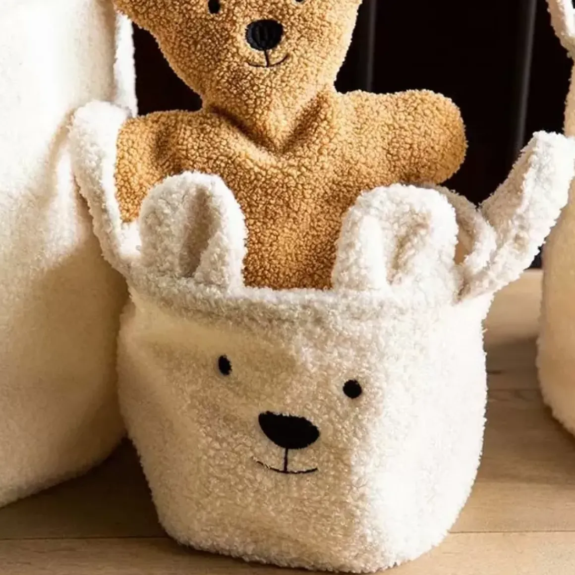 Opbergmand Teddy Ecru (Klein) Childhome