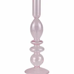 Parisian Love Roze Glazen Kandelaar - Romantische Verlichting