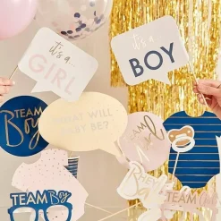 Party Props Met Stickers Gender Reveal (10St) Ginger Ray