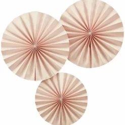 Pastel Perfection Paper Fans Lichtroze (3St) Ginger Ray