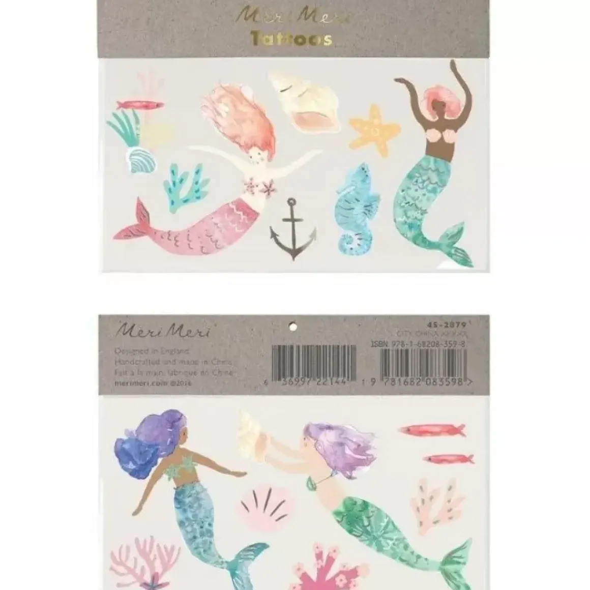 Plaktattoos Mermaid Tail Meri Meri